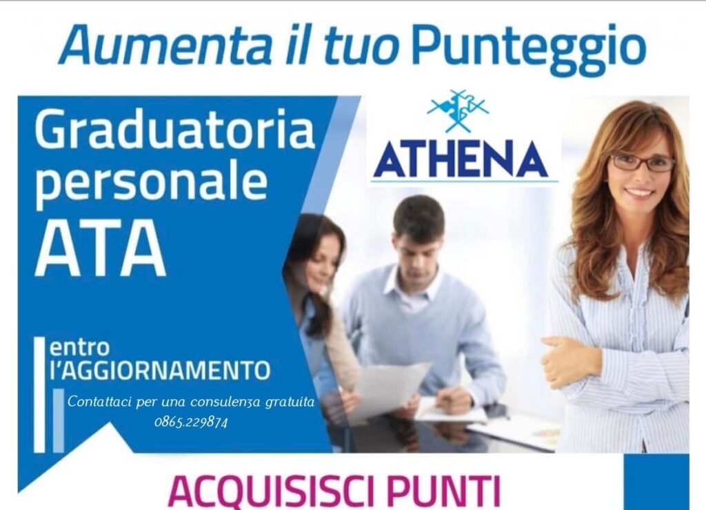 AUMENTA IL TUO PUNTEGGIO PER L'INSERIMENTO/AGGIORNAMENTO NELLE GRADUATORIE A.T.A. 2024- PACCHETTO IN PROMOZIONE